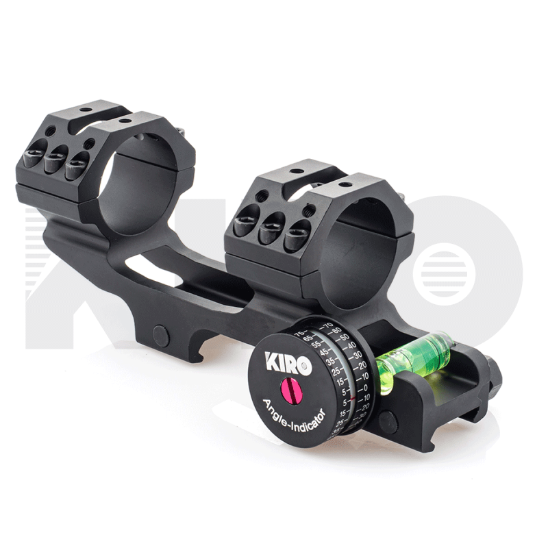 Cantilever 30mm / 1 inch Scope Mount with Bubble level and Angle Adapter